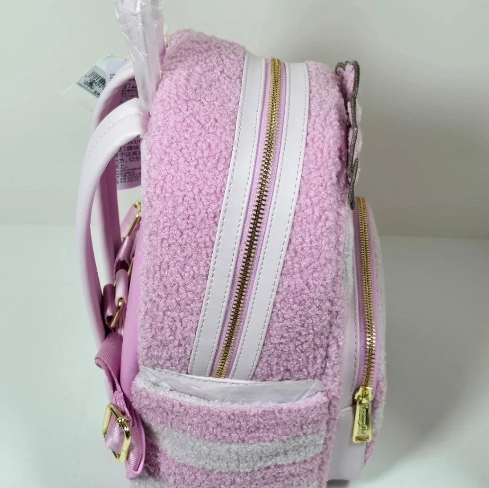 Loungefly Disney Parks Cheshire Cat Sherpa Mini Backpack NWT